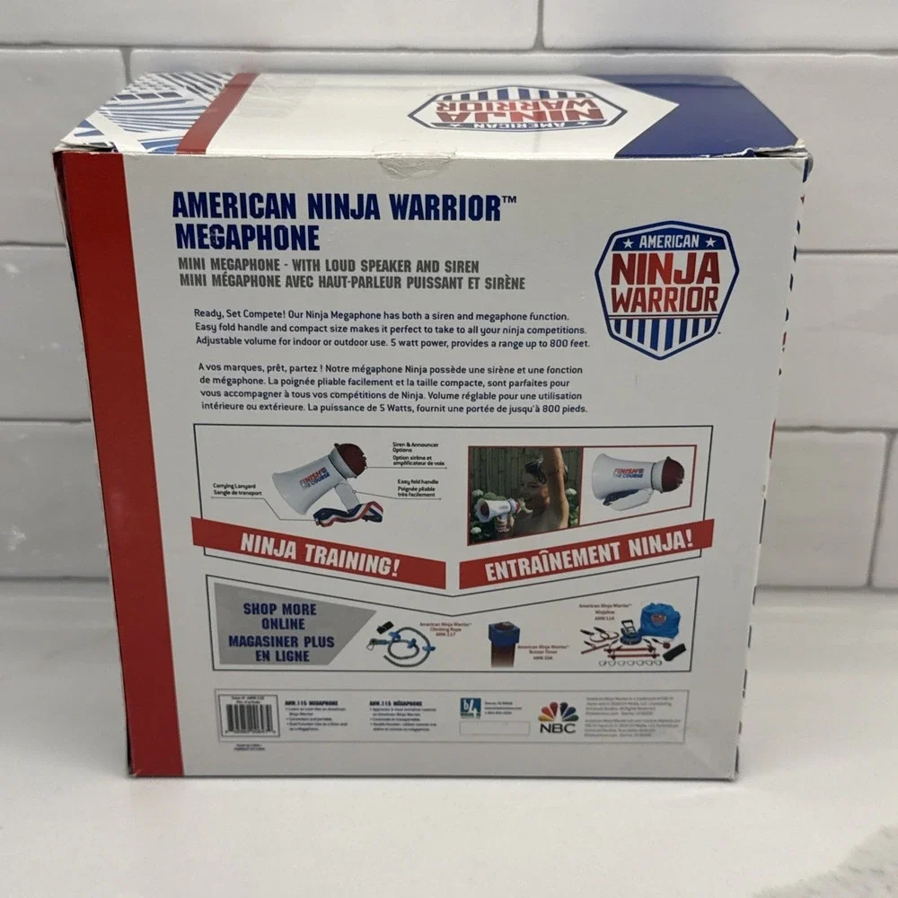 American Ninja Warrior Megaphone NEW Box Wear Siren Loud Speaker Kids Toy Fast🚢